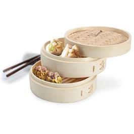  2-tier bamboo steamer