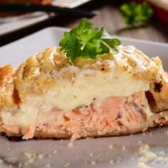 Salmon pot pie - 9 inches