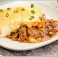 Pulled pork sheppard pie