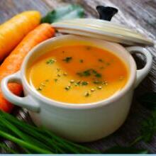 Potage aux carottes et gingembre