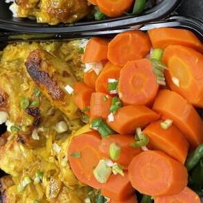 Poulet sauce à la moutarde et miel